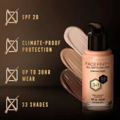 Hot Max Factor Facefinity Foundation 30 ML Rosegold/C64