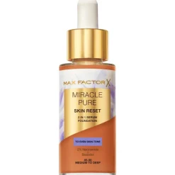 Best Max Factor Miracle Pure Serum Foundation 30 ML 85-90 Medium To Deep
