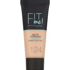 Outlet Maybelline New York Fit Me Matte + Poreless Foundation 30 ML 124 Soft Sand