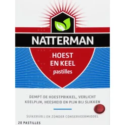 Hot Natterman Hoest en Keel pastilles 20 stuks