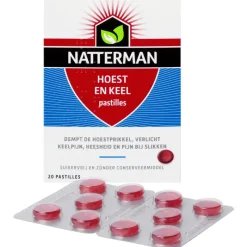 Hot Natterman Hoest en Keel pastilles 20 stuks