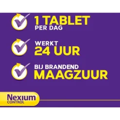 Best Nexium Control 14 Tabletten Voor brandend maagzuur
