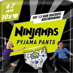 Best Ninjamas Pants Luierbroekjes Jongen Maat 7 4-7 Jaar 10 Stuks