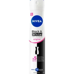 Clearance NIVEA Black & White Invisible Original Deodorant Spray 200 ML