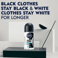 Hot NIVEA MEN Black & White Invisible Fresh Deodorant Roller 50 ML