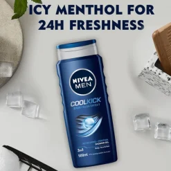 Hot NIVEA MEN Cool Kick 3-in-1 Douchegel 500 ML