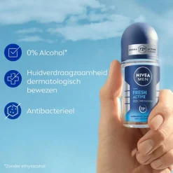 Discount NIVEA MEN Fresh Active Deodorant Roller 50 ML