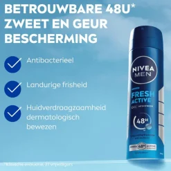 Discount NIVEA MEN Fresh Active Deodorant Spray 150 ML