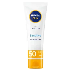 Hot NIVEA SUN Gezichtszonnecrème Sensitive SPF50 50 ML