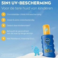 Best NIVEA SUN Kids Hydraterende Groen Gekleurde Zonnespray SPF50+ 200 ML