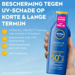 Discount NIVEA SUN Zonnebrand Protect & Hydrate Zonnemelk SPF50+ 200 ML