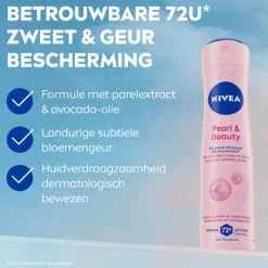 New NIVEA Pearl&Beauty Anti-Transpirant Deodorant Spray 35 ML