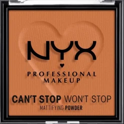 New NYX Professional Makeup Can't Stop Won't Stop Mattifying Powder Mocha CSWSM08 Mocha