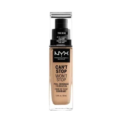 New NYX Professional Makeup Can't Stop Won't Stop Foundation True Beige CSWSF08 CSWSF08 True Beige