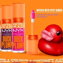 Outlet NYX Professional Makeup Duck Plump Lip Plumping Laquer Lipgloss 9 Strike A Rose