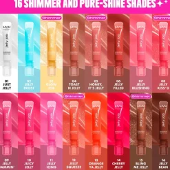 Clearance NYX Professional Makeup Jelly Job Lipgloss 06 Jelly Filled Rood