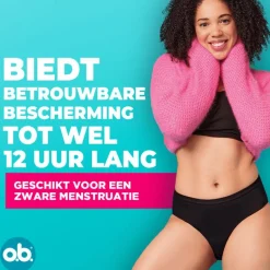 Discount OB o.b.® Herbruikbaar Menstruatie Ondergoed Zwart XL/XXL
