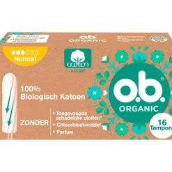 Online OB o.b.® Organic Cotton Normal 16 Stuks