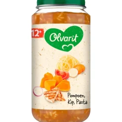 New Olvarit Pompoen Kip Pasta Babyhapje 12+ maanden 250 GR