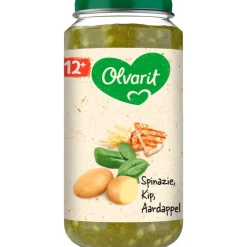 Online Olvarit Spinazie Kip Aardappel Babyhapje 12+ maanden 250GR