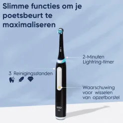 New Oral-B iO 3 Duo Zwart & Blauw 2 Elektrische Tandenborstels