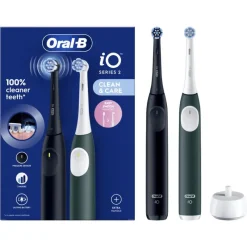 Oral-B iO 2 Zwart & Groen 2 Elektrische Tandenborstels