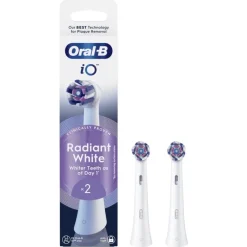 Outlet Oral-B iO Radiant White Opzetborstels Wit 2 Stuks 24