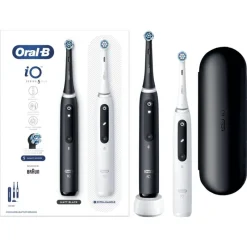 Online Oral-B iO 5S Duo Zwart & Wit 2 Elektrische Tandenborstels
