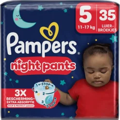 Sale Pampers Baby Dry Night Pants Luierbroekjes Maat 5 11-17 KG 35 Stuks