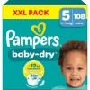 Hot Pampers Baby Dry XXL Pack Luiers Maat 5 11-16 KG 108 Stuks