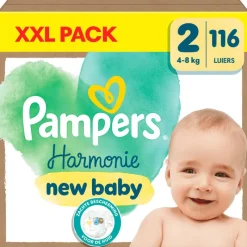 Best Pampers Harmonie XXL Pack Luiers Maat 2 4-8 KG 116 Stuks