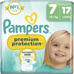 Best Pampers Premium Protection Luiers Maat 7 15+ KG 17 Stuks