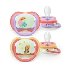 Hot Philips Avent Fopspeen Ultra Air Night 18M+ Double Pack - SCF376/33