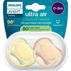 Best Philips Avent Fopspeen Ultra Air Day 0-6M Double Pack - SCF087/07