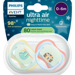 Best Philips Avent Fopspeen Ultra Air Night 0-6M Double Pack - SCF376/24