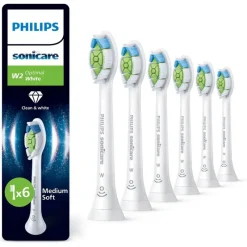 Online Philips Sonicare Optimal White Opzetborstel Wit 6 pack - HX6066/87