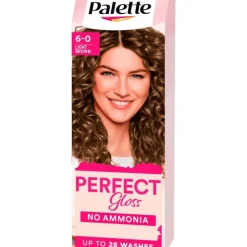 New Poly Palette Perfecte Gloss Color Haarverf 6-0 Licht Bruin 6-0 Lichtbruin