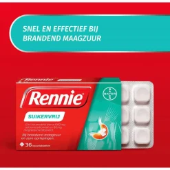 Sale Rennie Suikervrij Kauwtabletten Bij Brandend Maagzuur 36 Stuks