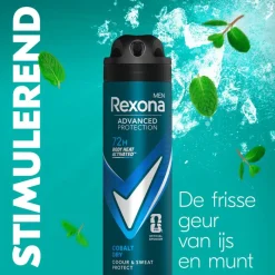 New Rexona Men Advanced Protection Cobalt Dry Deodorant Spray 150 ML