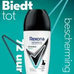 Hot Rexona Woman Advanced Protection Invisible Aqua Deodorant Roller 50 ML