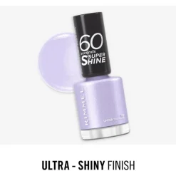 Hot Rimmel London 60 Seconds Supershine Nagellak - Paars - 153 Under The Palms