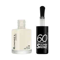 New Rimmel London 60 Seconds Supershine Nagellak 8 ML 703 White Hot Love