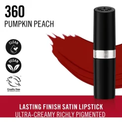 Sale Rimmel London Lasting Finish Satin Lippenstift 4 G 360 Pumpkin Peach