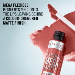 Rimmel London Lasting Mega Matte Liquid Lipstick 200Pink Blink 200 Pink Blink