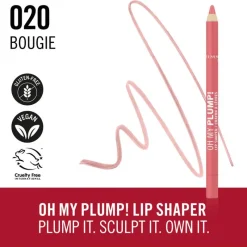 New Rimmel London Oh My Plump! Lip Liner - Roze - 020 Bougie