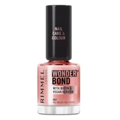 Online Rimmel London Wonder'Bond Care+Color Nagellak - Roze - 001 No Muss No Fuss