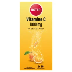 New Roter Vitamine C Bruis 1000 mg Abrikoos-Sinaasappel 40 bruistabletten