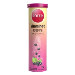 New Roter Vitamine C 1000mg Bruistabletten Appel/Zwarte Bes15 stuks