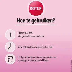 New Roter Vitamine C 1000mg Bruistabletten Appel/Zwarte Bes15 stuks