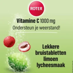 Outlet Roter Vitamine C 1000mg Bruistabletten Lime/Lychee15 stuks